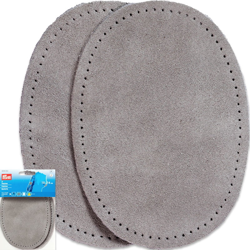 Ellenbogen-Flicken Wildleder - Dicke 1,6 mm - 10 x 14 cm , Grau