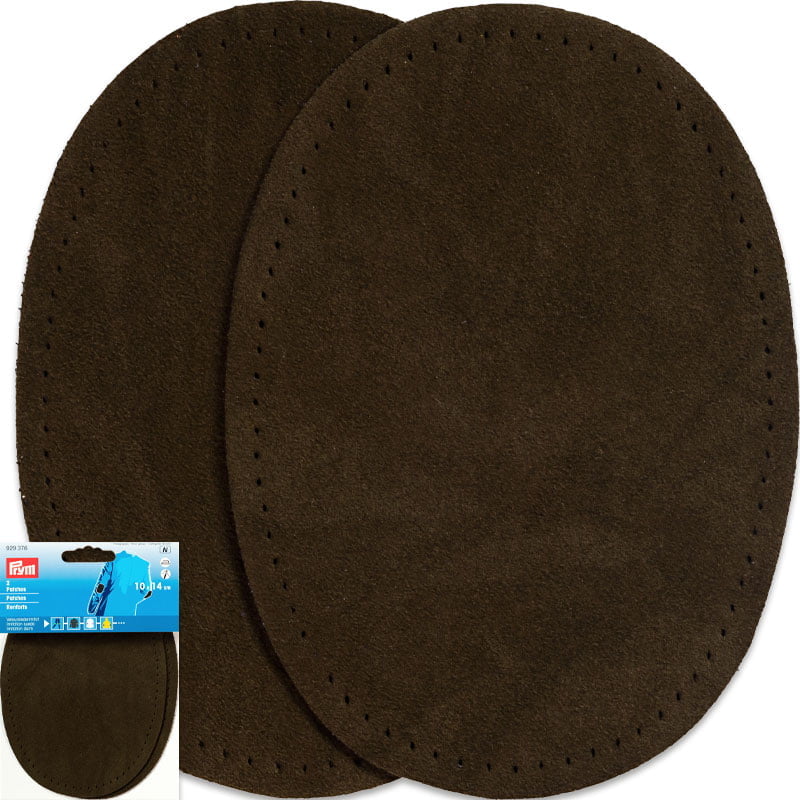 Ellenbogen-Flicken Velours - Dicke 0,75 mm - 9,5 x 14,5 cm , Olivgrün