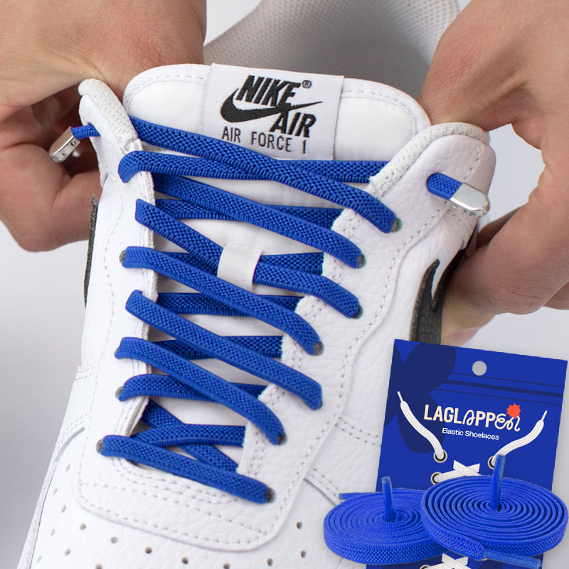 Elastische Schnürsenkel ohne Binden – Schuhe einfach anziehen - Blau