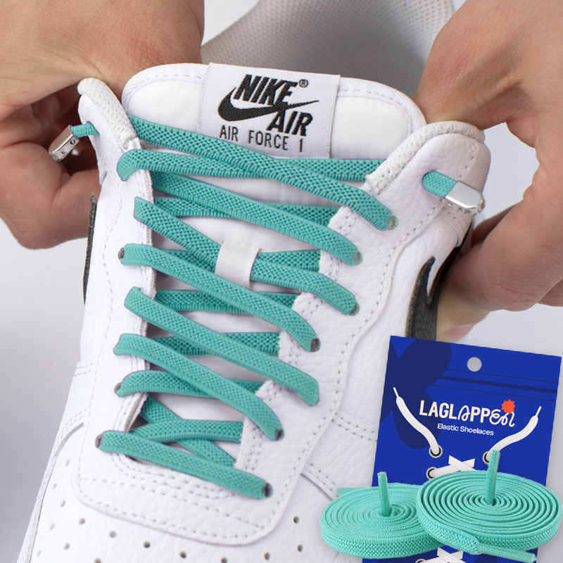 Elastische Schnürsenkel ohne Binden – Schuhe einfach anziehen - Türkis
