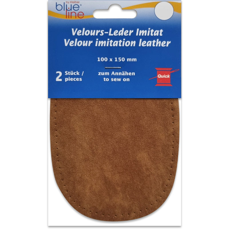 Ellenbogen-Flicken Kunst-Wildleder - Dicke 0,8 mm - Mittelbraun