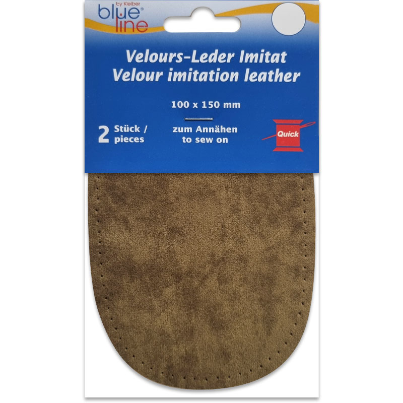 Ellenbogen-Flicken Kunst-Wildleder - Dicke 0,8 mm - Khaki