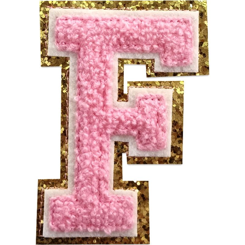Buchstaben A-Z - Auswählen - Rosa/Gold , F