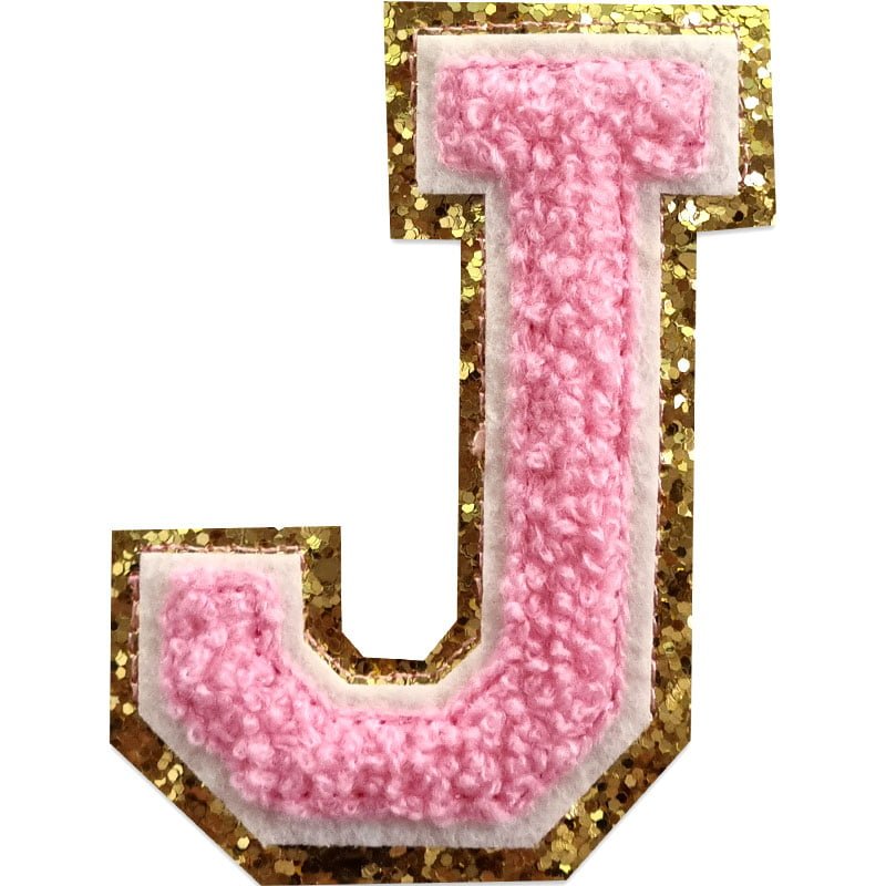 Buchstaben A-Z - Auswählen - Rosa/Gold , J