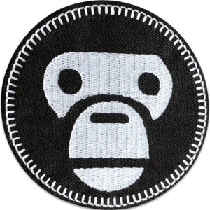 Monkey Patch Schwarz - Bügelbild