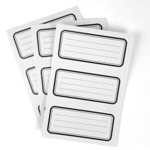Klebe-Etiketten