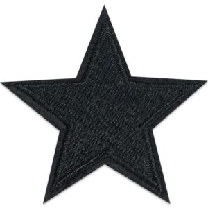 Schwarzer Stern – Bügelbild