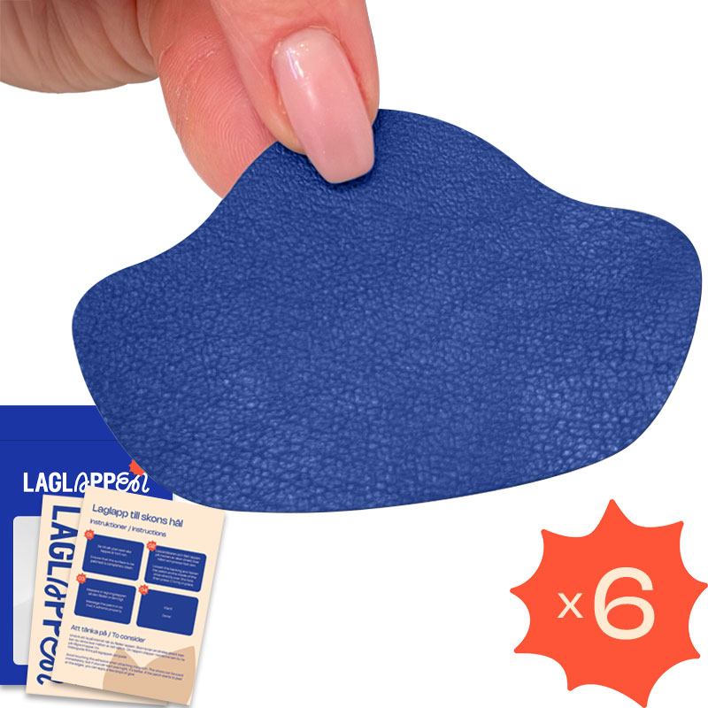 Hinterkappe von Schuhen flicken - Selbstklebende Flicken - Blau
