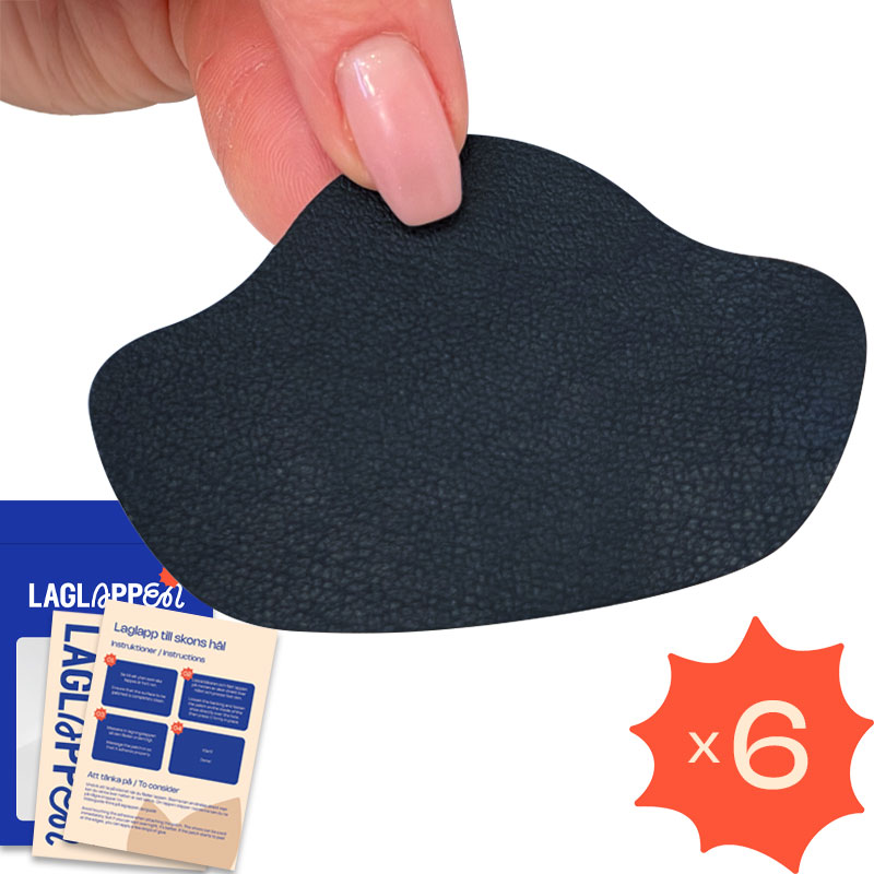 Hinterkappe von Schuhen flicken - Selbstklebende Flicken - Marineblau