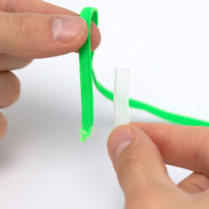 Schrumpfschlauch für Schnürsenkel