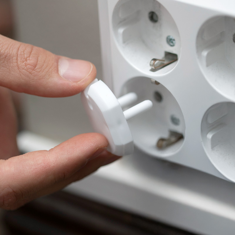 Kindersicherung für Steckdosen