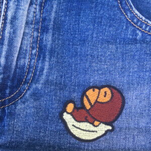 Alternative view of Affe schläft - Bügelbild