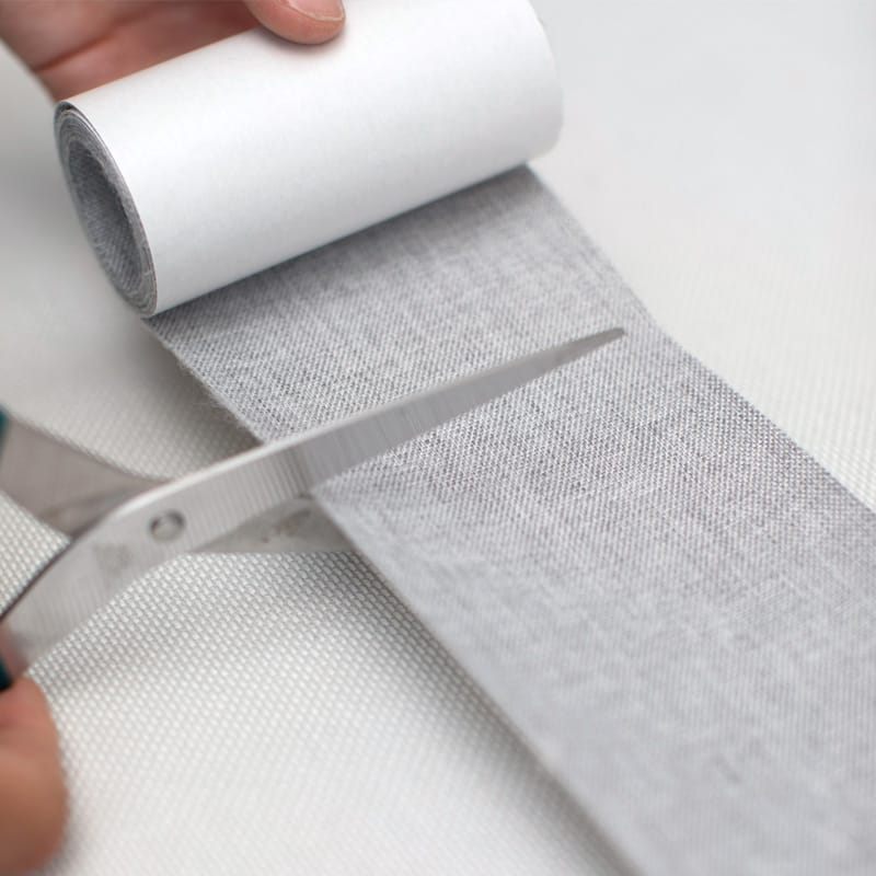 Selbstklebender Stoff mit Leinenstruktur