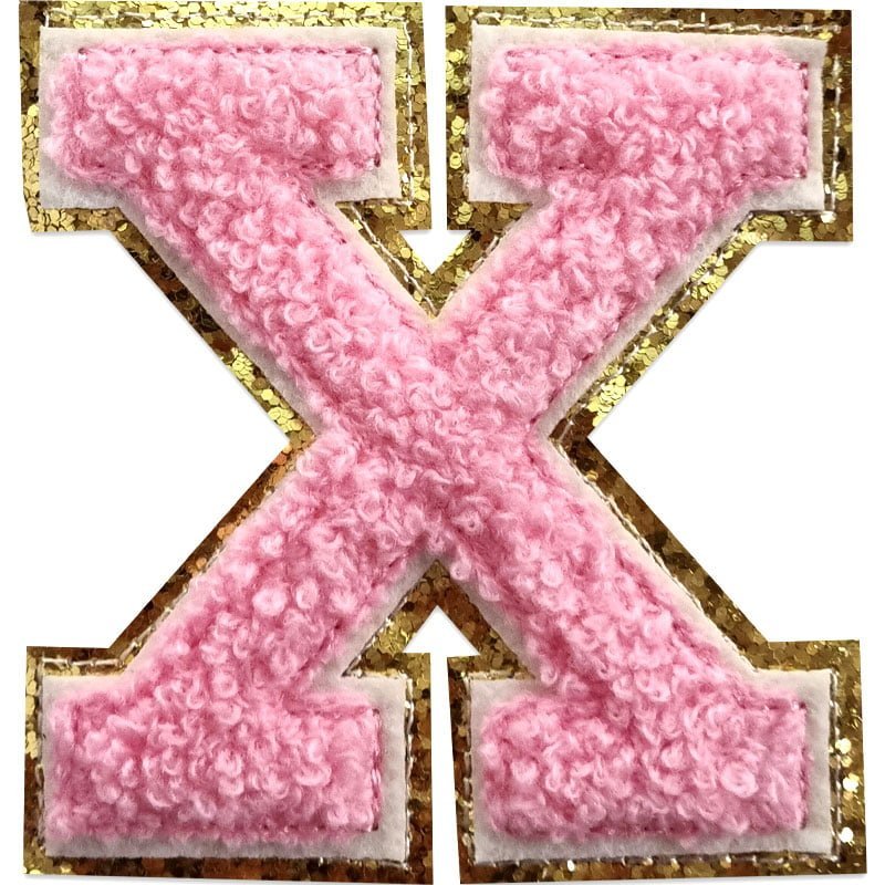 Buchstaben A-Z - Auswählen - Rosa/Gold , X