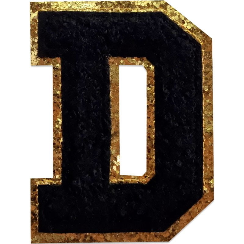 Buchstaben A-Z - Auswählen - Schwarz/Gold , D