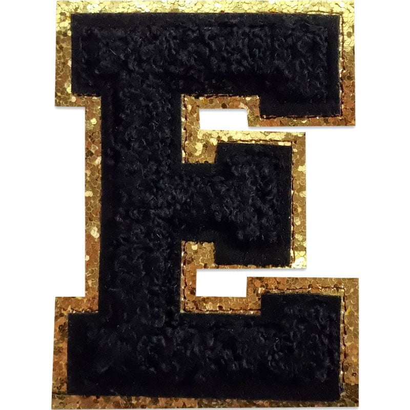 Buchstaben A-Z - Auswählen - Schwarz/Gold , E