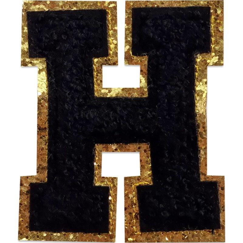 Buchstaben A-Z - Auswählen - Schwarz/Gold , H
