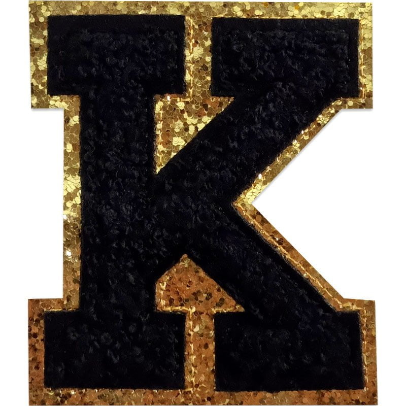 Buchstaben A-Z - Auswählen - Schwarz/Gold , K