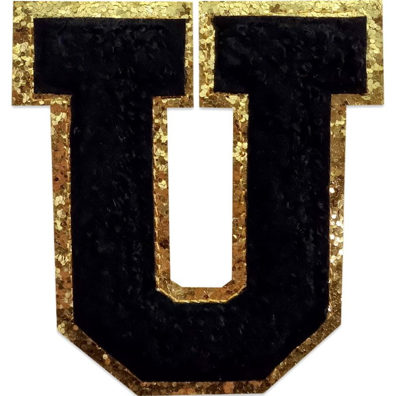 Buchstaben A-Z - Auswählen - Schwarz/Gold , U