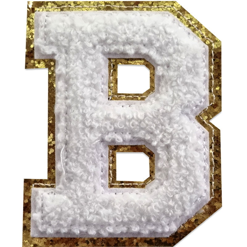 Buchstaben A-Z - Auswählen - Weiß/Gold , B