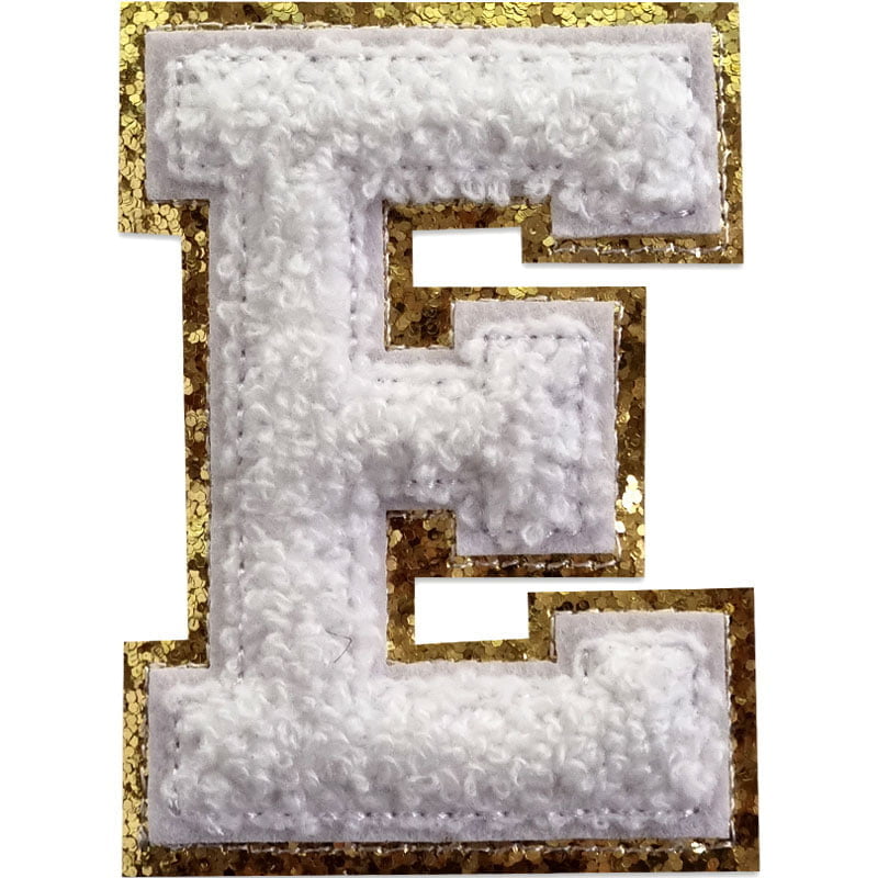 Buchstaben A-Z - Auswählen - Weiß/Gold , E