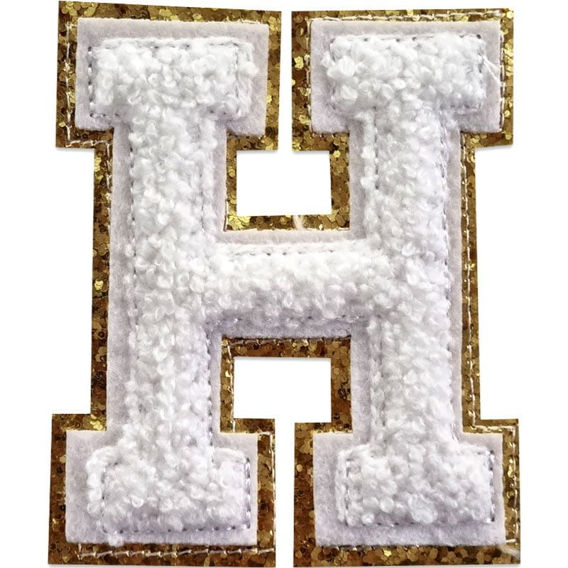 Buchstaben A-Z - Auswählen - Weiß/Gold , H