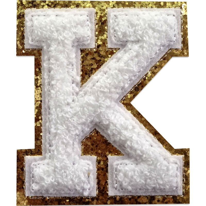 Buchstaben A-Z - Auswählen - Weiß/Gold , K