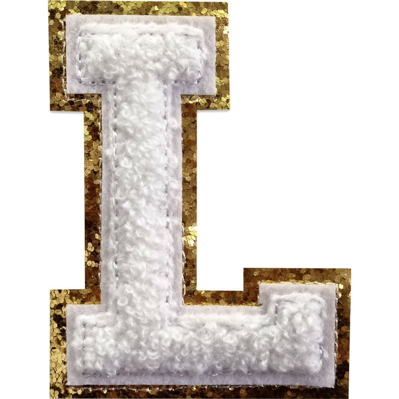 Buchstaben A-Z - Auswählen - Weiß/Gold , L