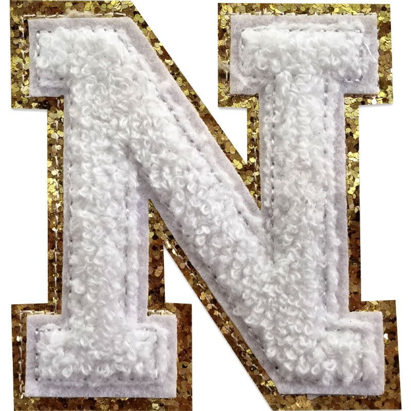 Buchstaben A-Z - Auswählen - Weiß/Gold , N