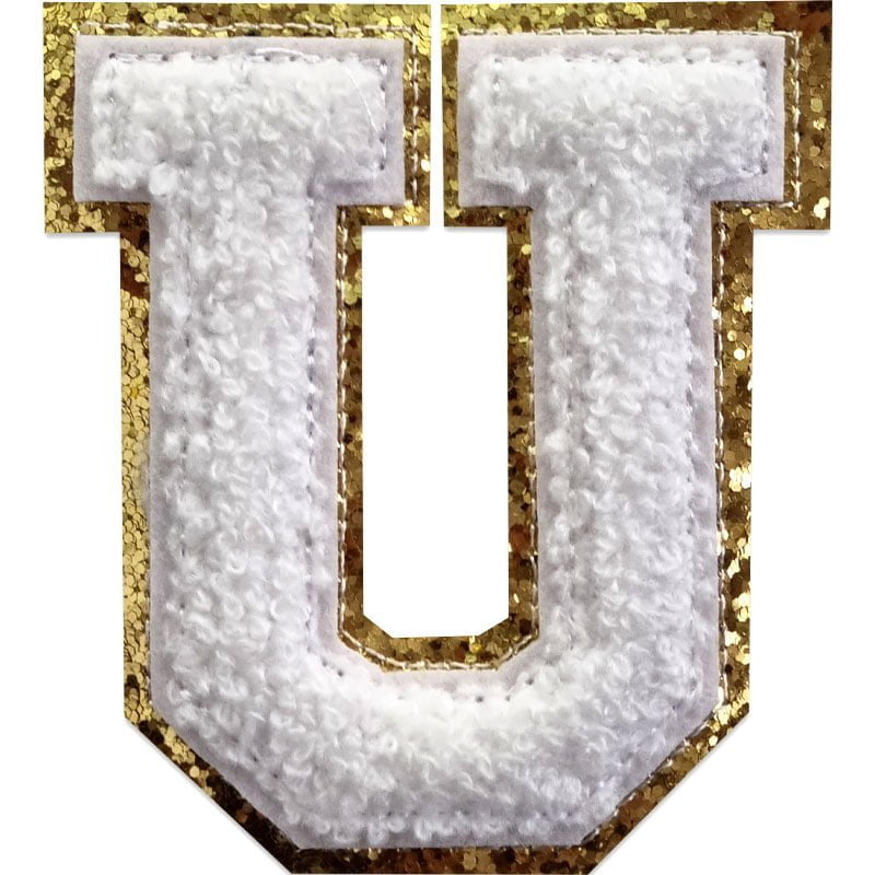 Buchstaben A-Z - Auswählen - Weiß/Gold , U