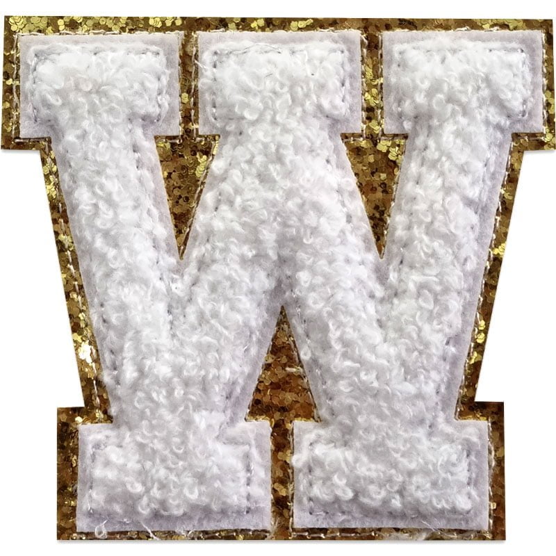 Buchstaben A-Z - Auswählen - Weiß/Gold , W