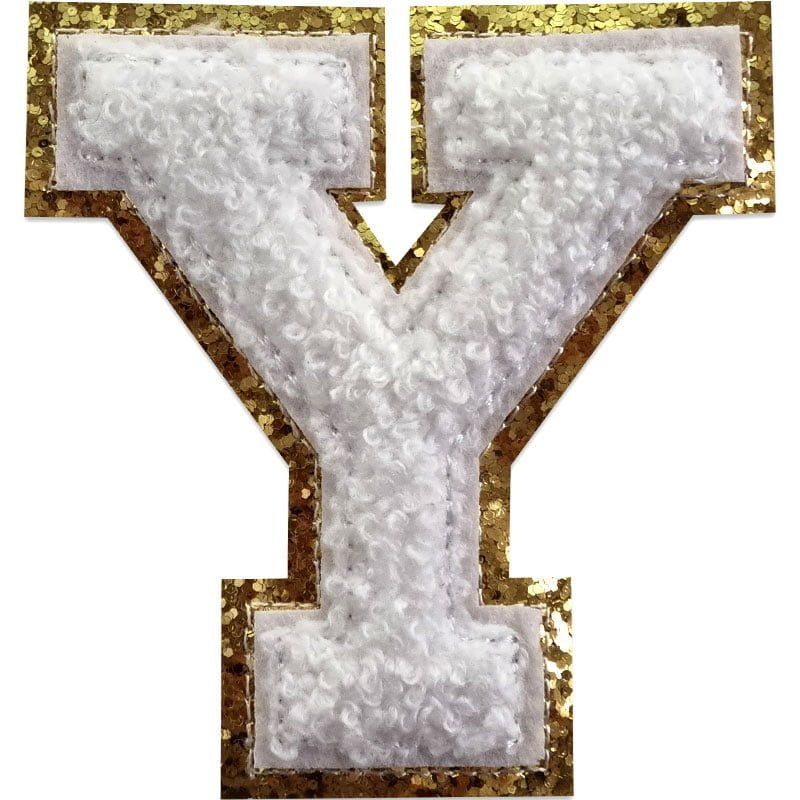 Buchstaben A-Z - Auswählen - Weiß/Gold , Y