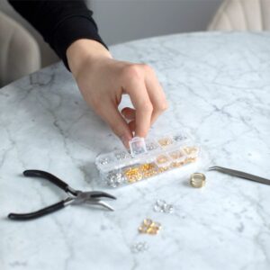 Schmuck-Reparaturset – 1200 Teile mit Werkzeug